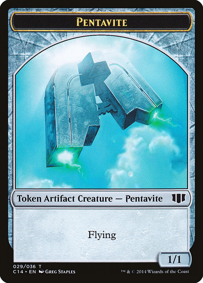 Myr // Pentavite Double-sided Token [Commander 2014 Tokens] | Game Haven TX