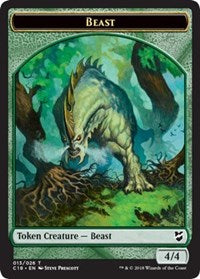 Beast (013) // Plant Double-sided Token [Commander 2018 Tokens] | Game Haven TX