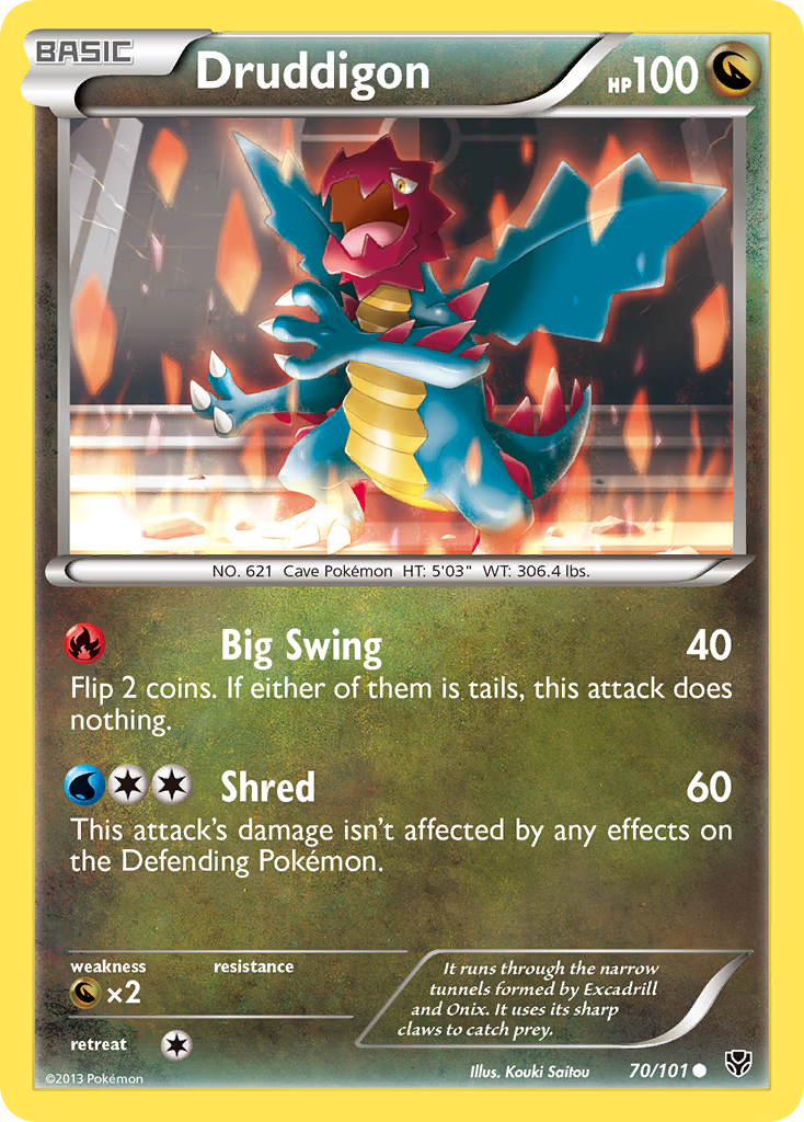 Druddigon (70/101) [Black & White: Plasma Blast] | Game Haven TX