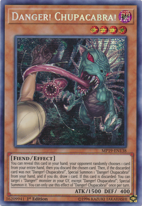 Danger! Chupacabra! [MP19-EN138] Prismatic Secret Rare | Game Haven TX