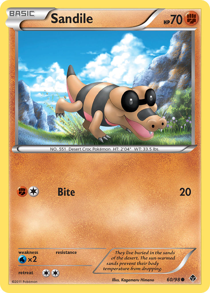 Sandile (60/98) [Black & White: Emerging Powers] | Game Haven TX