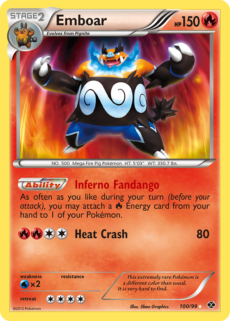 Emboar (100/99) [Black & White: Next Destinies] | Game Haven TX