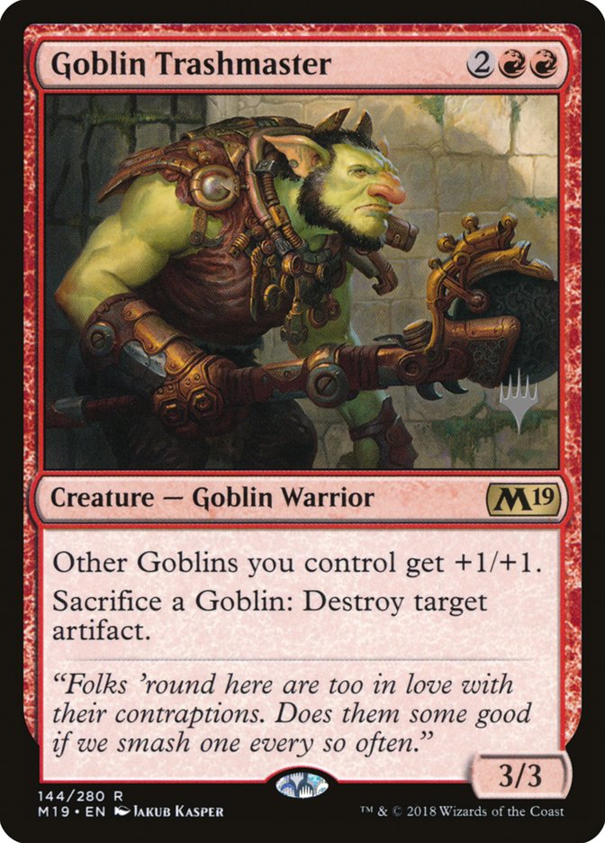 Goblin Trashmaster [Core Set 2019 Promos] | Game Haven TX