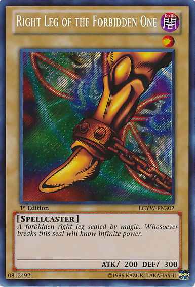 Right Leg of the Forbidden One [LCYW-EN302] Secret Rare | Game Haven TX