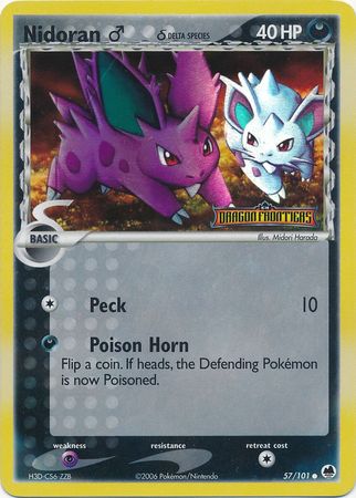 Nidoran (57/101) (Male) (Delta Species) (Stamped) [EX: Dragon Frontiers] | Game Haven TX