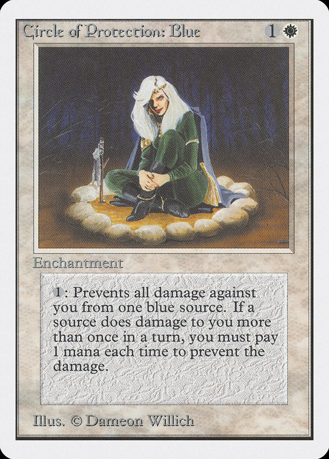Circle of Protection: Blue [Unlimited Edition] | Game Haven TX