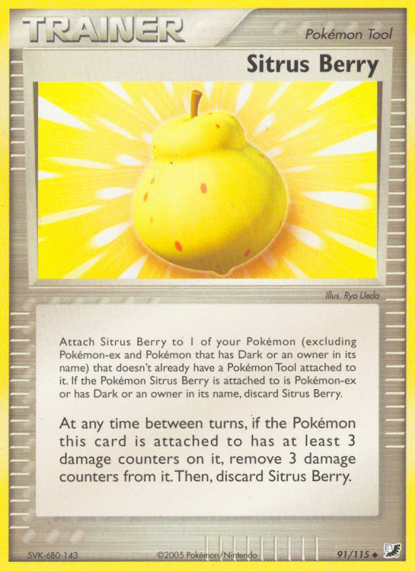 Sitrus Berry (91/115) [EX: Unseen Forces] | Game Haven TX