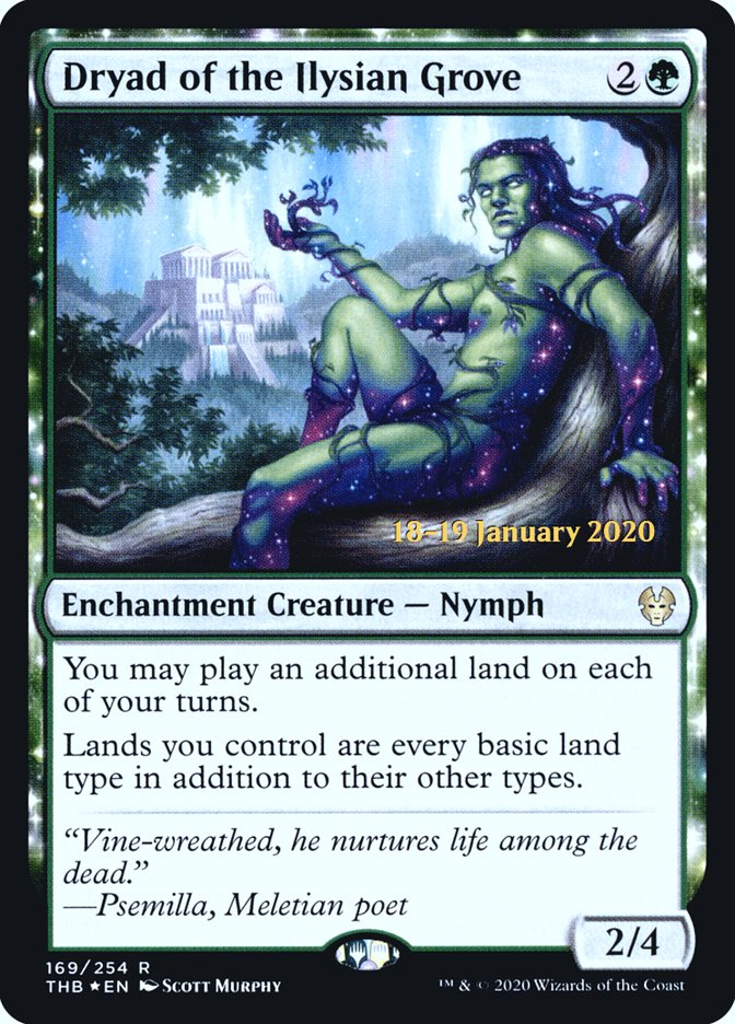 Dryad of the Ilysian Grove [Theros Beyond Death Promos] | Game Haven TX