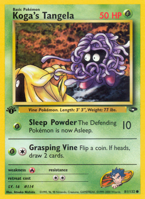 Koga's Tangela (81/132) [Gym Challenge 1st Edition] | Game Haven TX