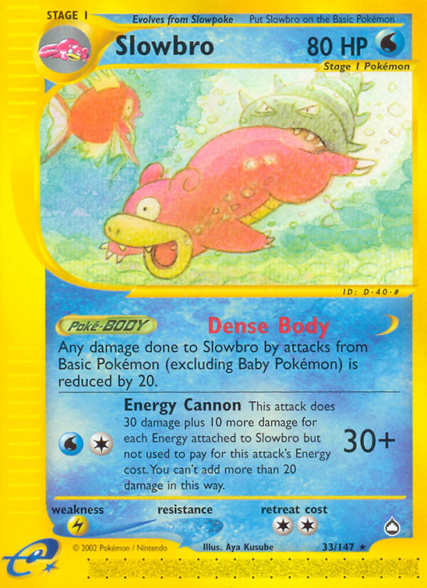 Slowbro (33/147) [Aquapolis] | Game Haven TX