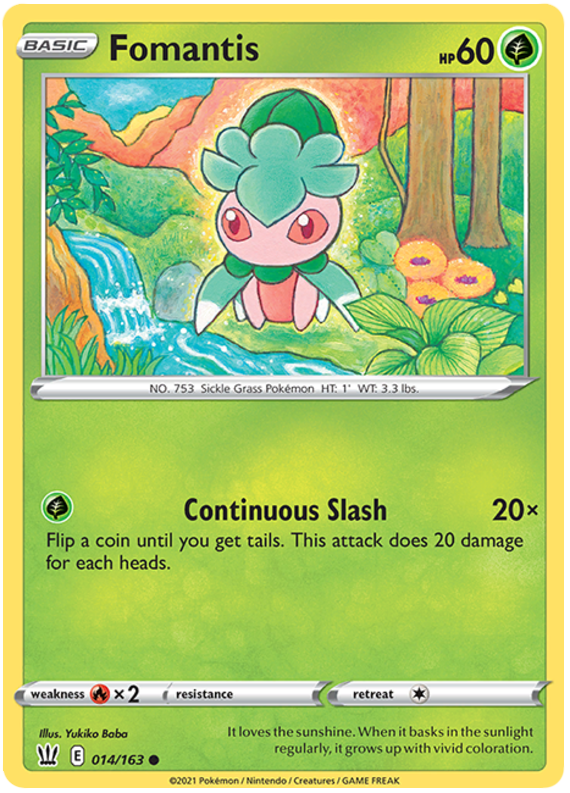 Fomantis (014/163) [Sword & Shield: Battle Styles] | Game Haven TX