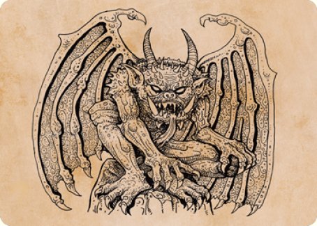 Cloister Gargoyle (Showcase) Art Card [Dungeons & Dragons: Adventures in the Forgotten Realms Art Series] | Game Haven TX