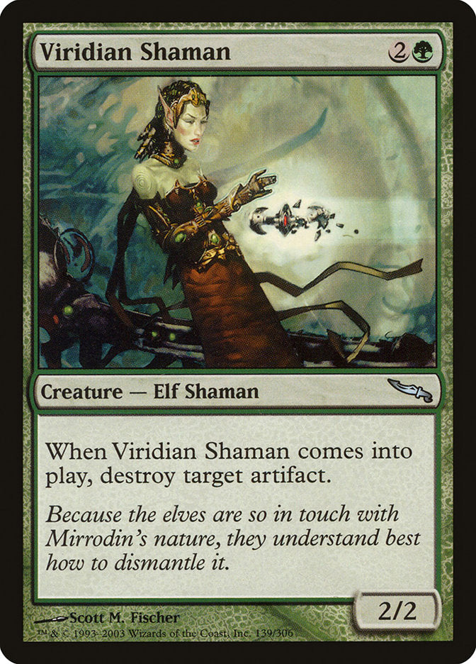 Viridian Shaman [Mirrodin] | Game Haven TX