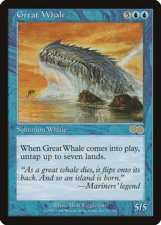 Great Whale [Urza's Saga] | Game Haven TX