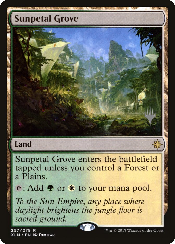 Sunpetal Grove [Ixalan Promos] | Game Haven TX