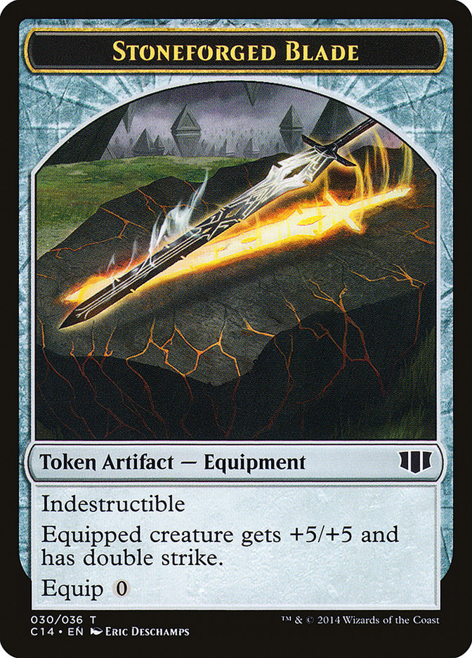 Stoneforged Blade // Germ Double-sided Token [Commander 2014 Tokens] | Game Haven TX
