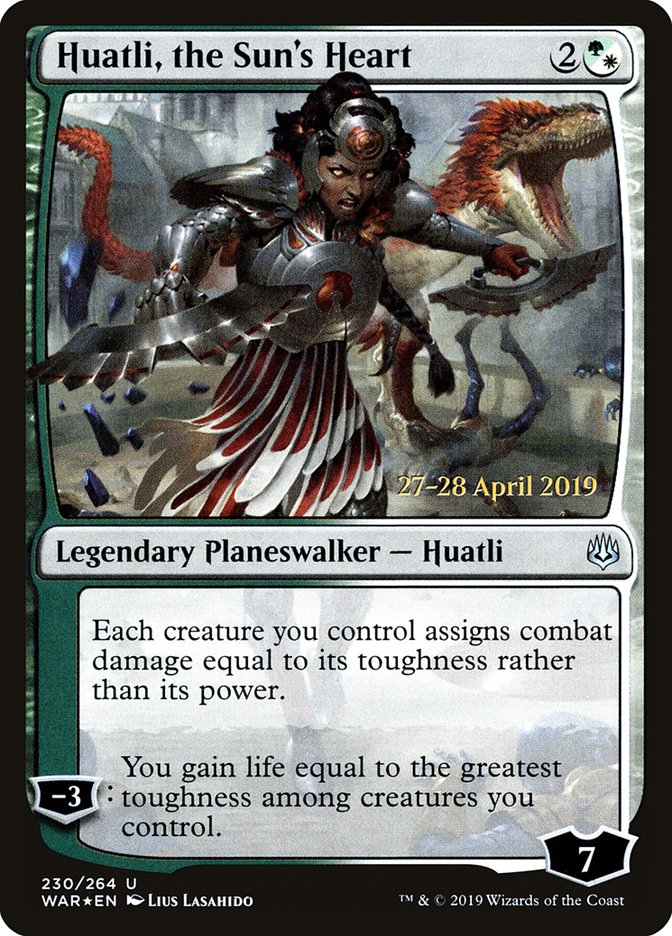 Huatli, the Sun's Heart [War of the Spark Promos] | Game Haven TX