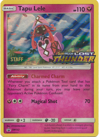 Tapu Lele (SM152) (Staff Prerelease Promo) [Sun & Moon: Black Star Promos] | Game Haven TX