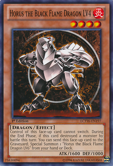 Horus the Black Flame Dragon LV4 [LCYW-EN197] Common | Game Haven TX
