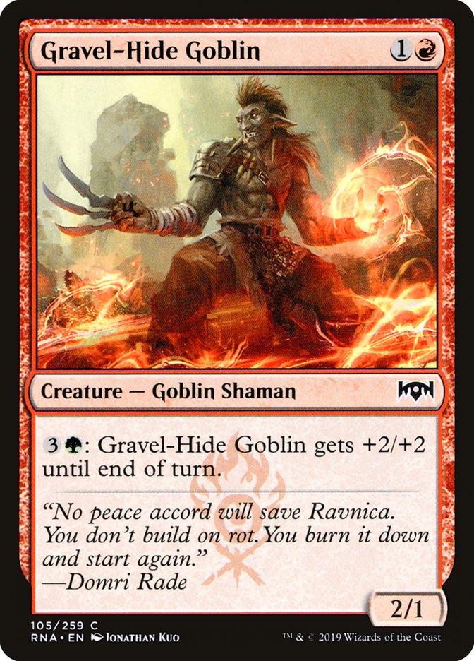 Gravel-Hide Goblin [Ravnica Allegiance] | Game Haven TX