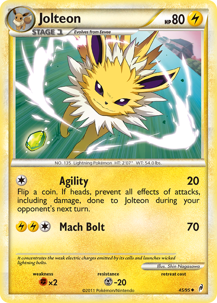 Jolteon (45/95) [HeartGold & SoulSilver: Call of Legends] | Game Haven TX