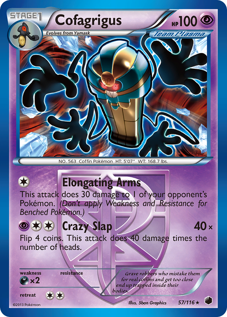Cofagrigus (57/116) [Black & White: Plasma Freeze] | Game Haven TX
