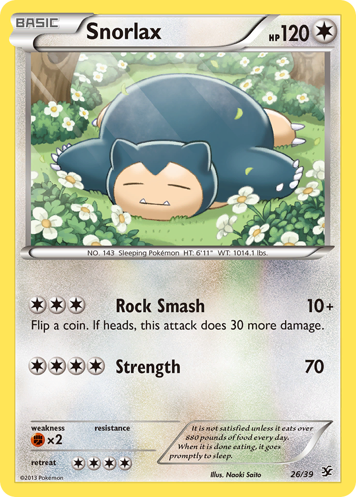 Snorlax (26/39) [XY: Kalos Starter Set] | Game Haven TX