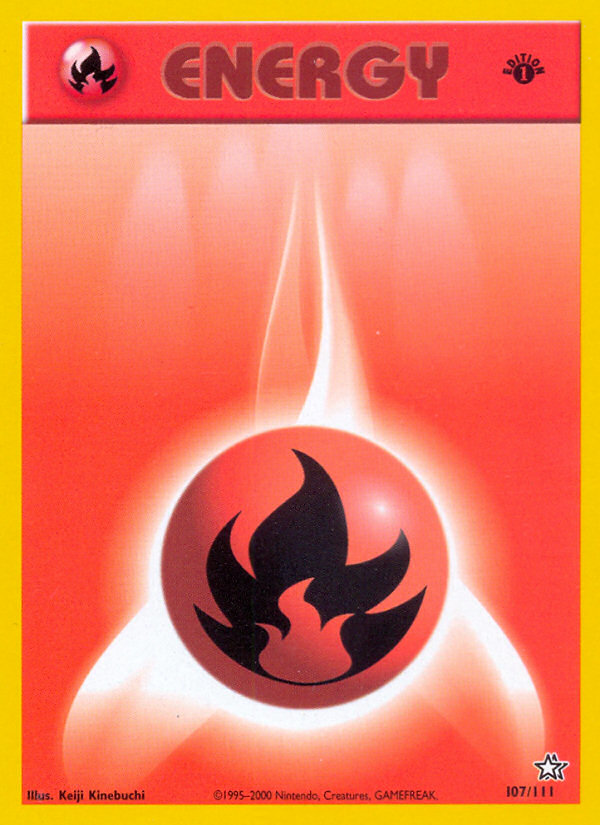 Fire Energy (107/111) [Neo Genesis 1st Edition] | Game Haven TX
