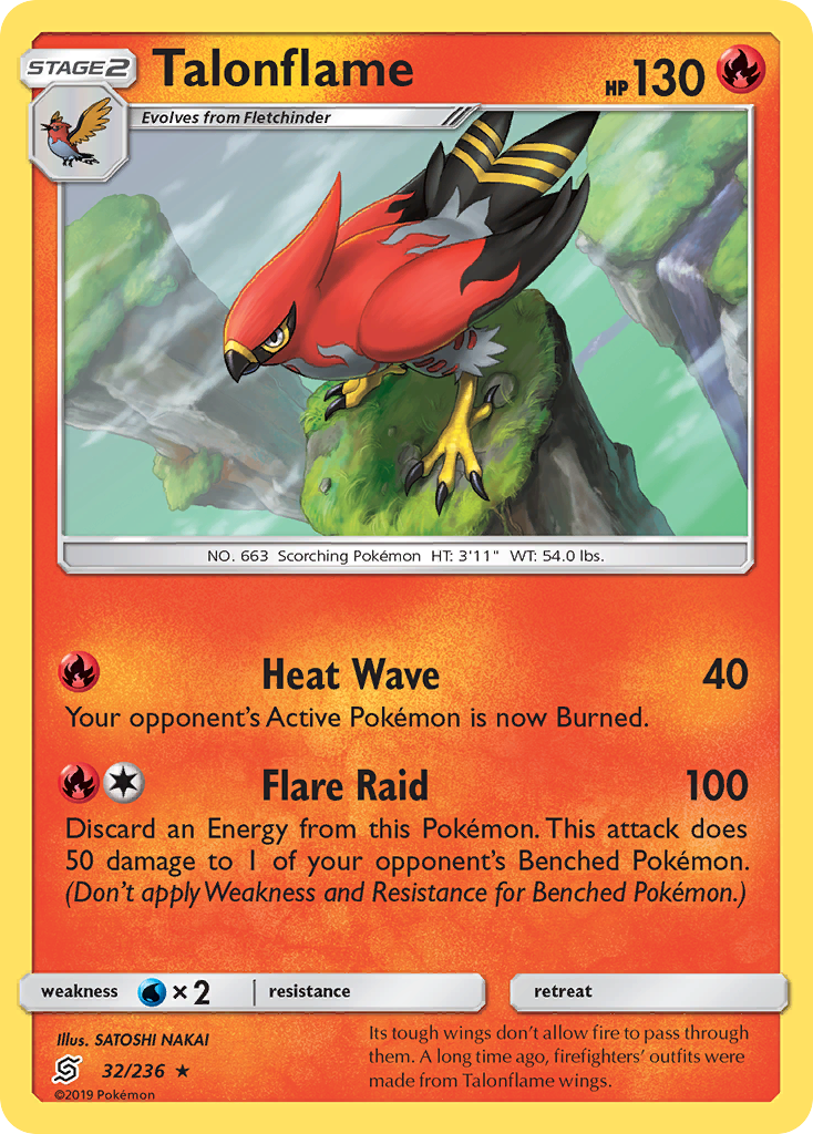 Talonflame (32/236) [Sun & Moon: Unified Minds] | Game Haven TX