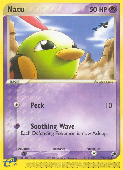 Natu (69/100) [EX: Sandstorm] | Game Haven TX