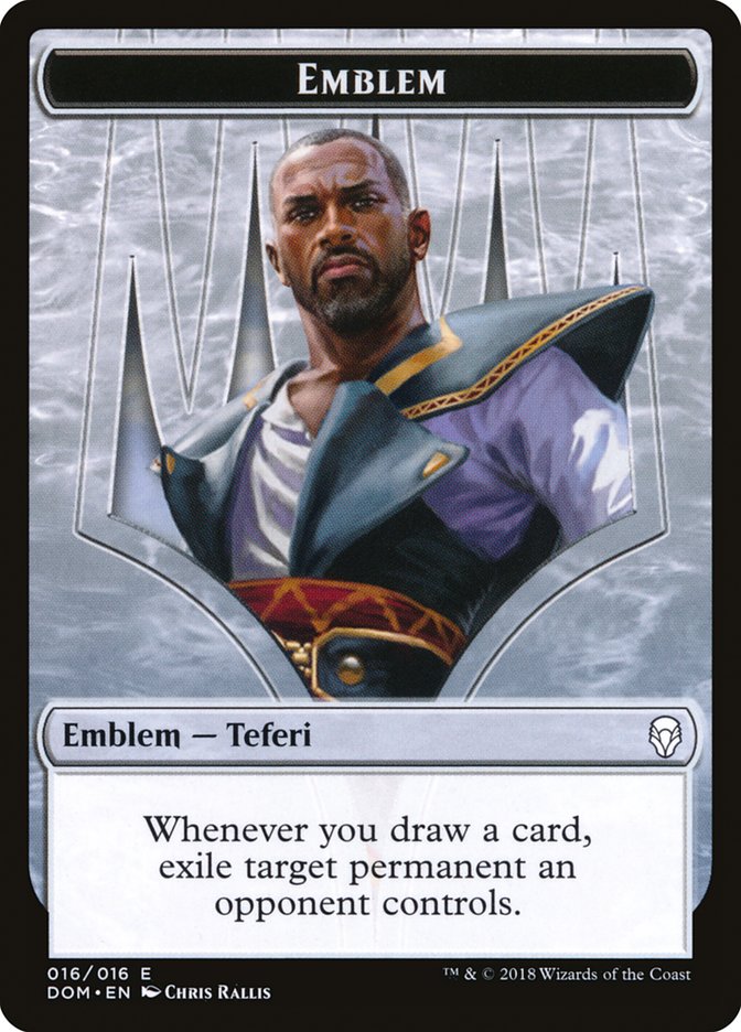 Emblem - Teferi, Hero of Dominaria [Dominaria Tokens] | Game Haven TX