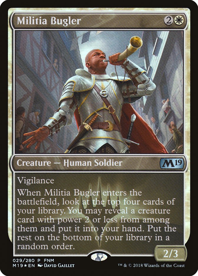 Militia Bugler [Core Set 2019 Promos] | Game Haven TX
