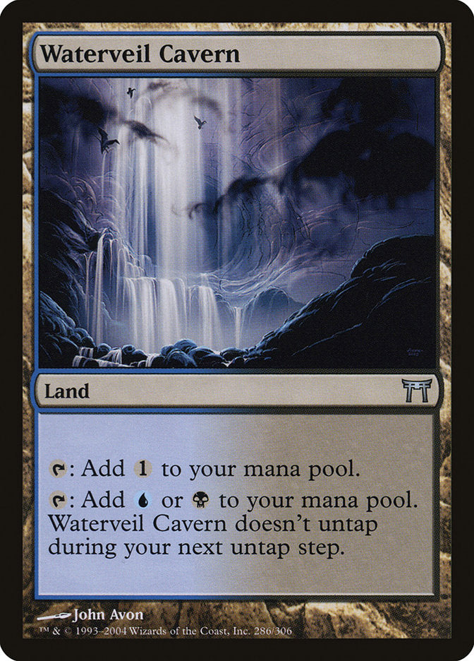 Waterveil Cavern [Champions of Kamigawa] | Game Haven TX