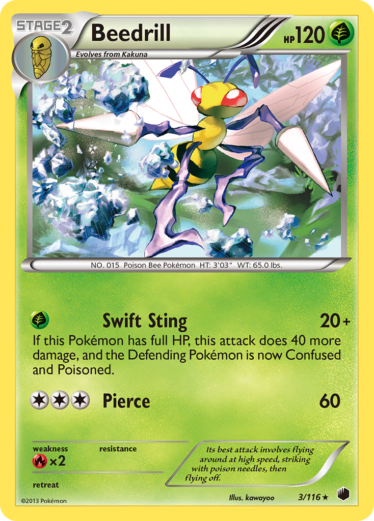 Beedrill (3/116) [Black & White: Plasma Freeze] | Game Haven TX