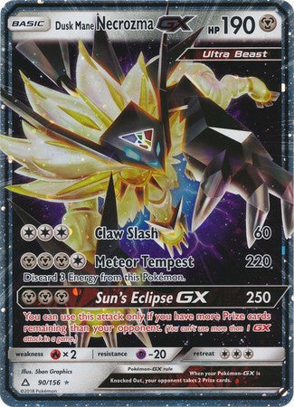 Dusk Mane Necrozma GX (90/156) (Jumbo Card) [Sun & Moon: Ultra Prism] | Game Haven TX