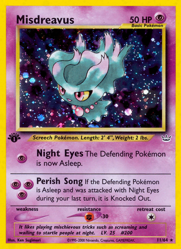 Misdreavus (11/64) [Neo Revelation 1st Edition] | Game Haven TX