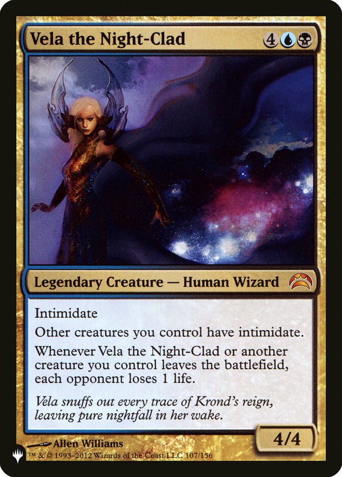 Vela the Night-Clad [The List] | Game Haven TX