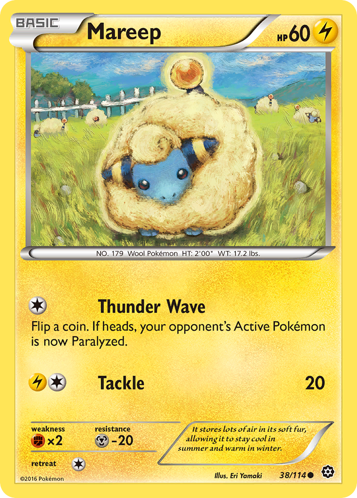 Mareep (38/114) [XY: Steam Siege] | Game Haven TX