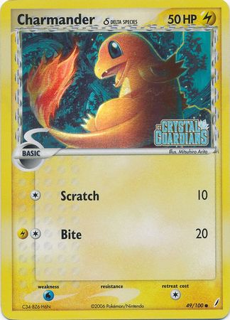 Charmander (49/100) (Delta Species) (Stamped) [EX: Crystal Guardians] | Game Haven TX