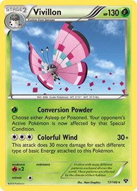 Vivillon (17/146) (Meadow Form/Pink Wings) [XY: Base Set] | Game Haven TX