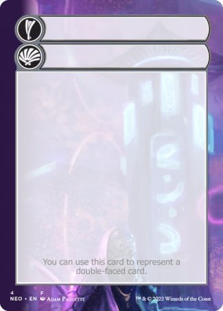 Helper Card (4/9) [Kamigawa: Neon Dynasty Tokens] | Game Haven TX