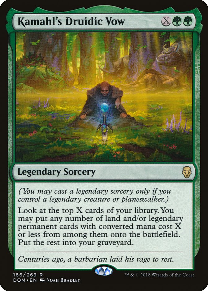 Kamahl's Druidic Vow [Dominaria] | Game Haven TX