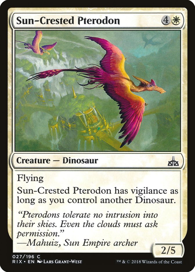Sun-Crested Pterodon [Rivals of Ixalan] | Game Haven TX