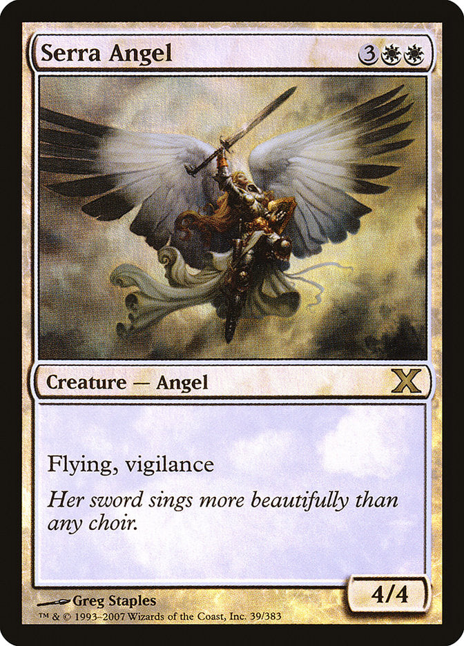 Serra Angel (Premium Foil) [Tenth Edition] | Game Haven TX