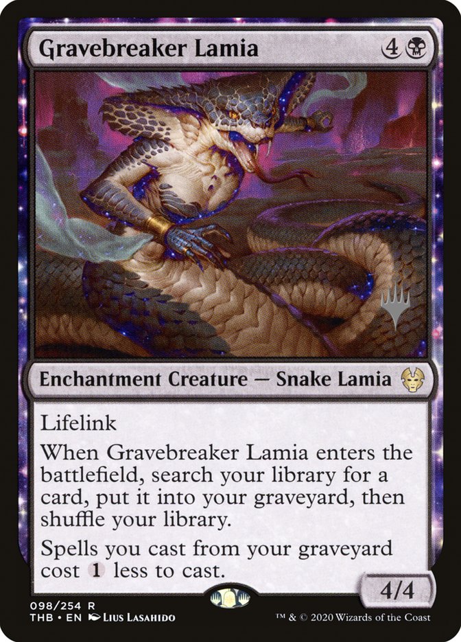 Gravebreaker Lamia (Promo Pack) [Theros Beyond Death Promos] | Game Haven TX