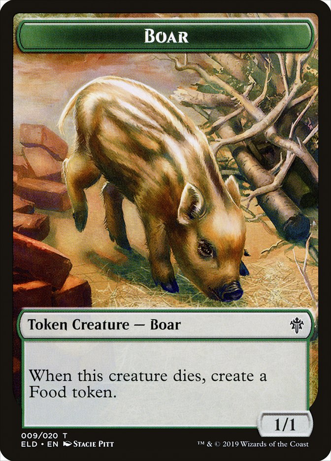Boar Token [Throne of Eldraine] | Game Haven TX