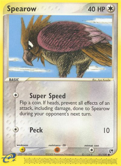 Spearow (81/100) [EX: Sandstorm] | Game Haven TX