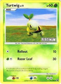 Turtwig LV.11 (77/100) (Platinum) [Burger King Promos: 2008 Collection] | Game Haven TX