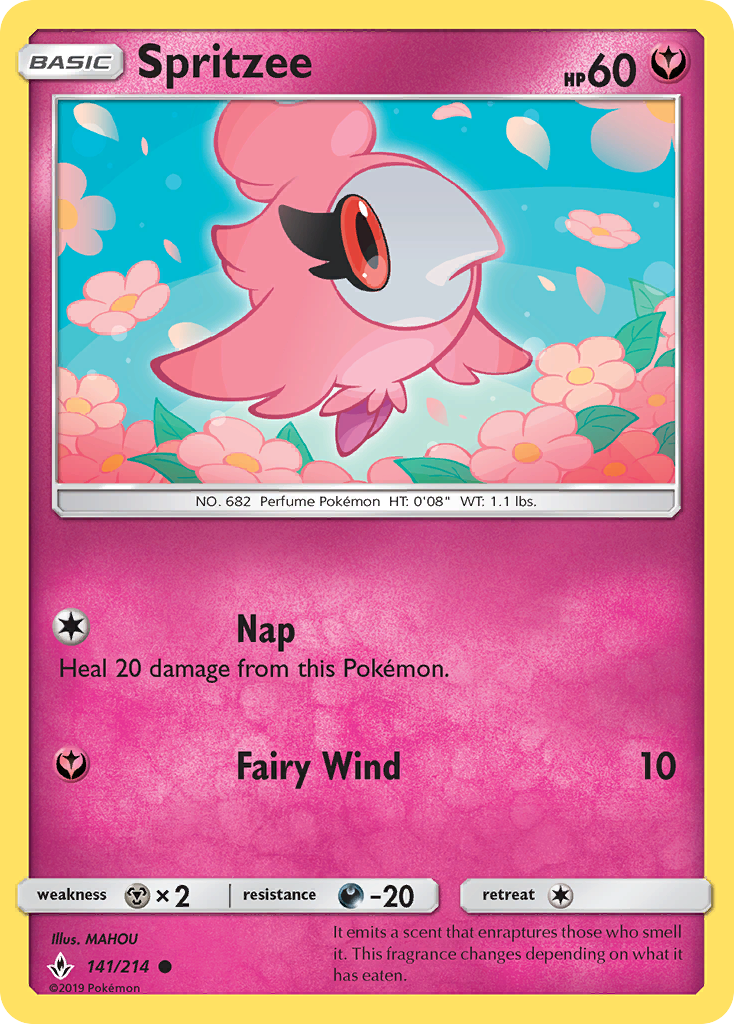 Spritzee (141/214) [Sun & Moon: Unbroken Bonds] | Game Haven TX