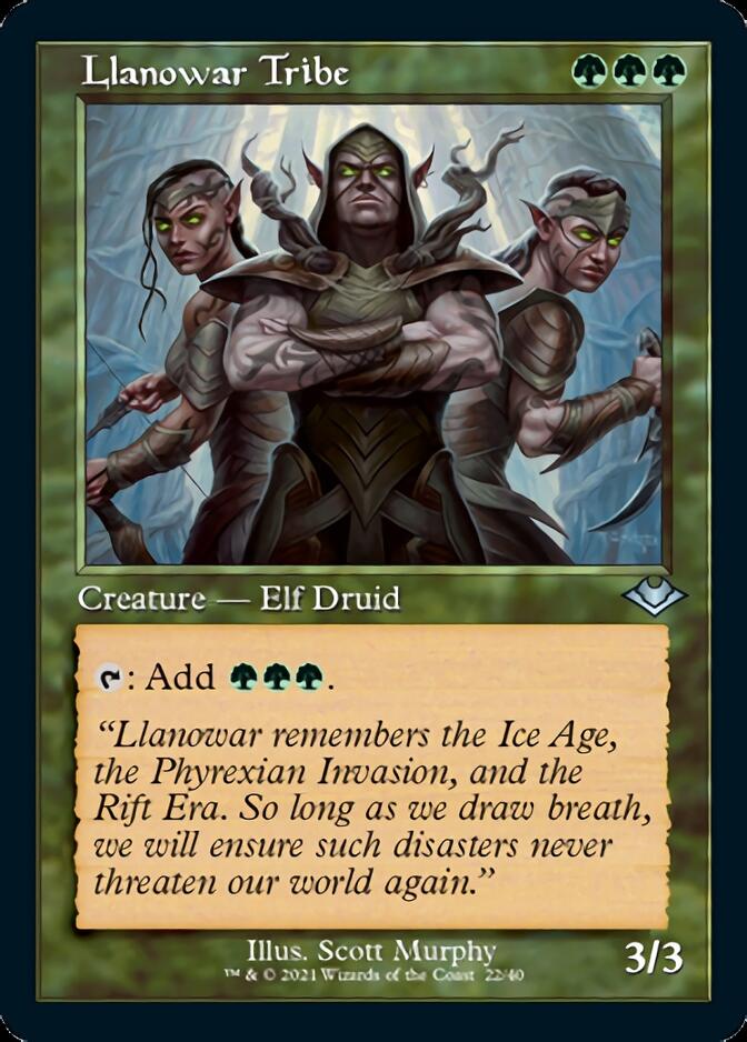 Llanowar Tribe (Retro) [Modern Horizons 2] | Game Haven TX